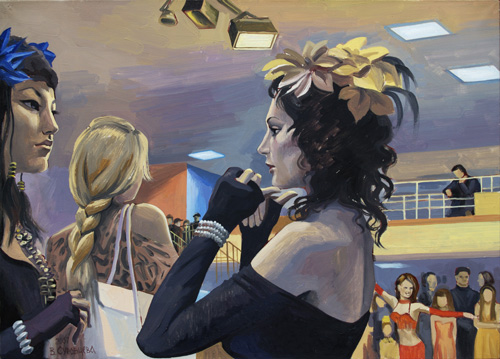 Belly dance contest. 2007, oil on canvas, 50x70 cm