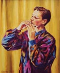 NIGHT TUNE. 2000, oil on canvas, 60x50 cm