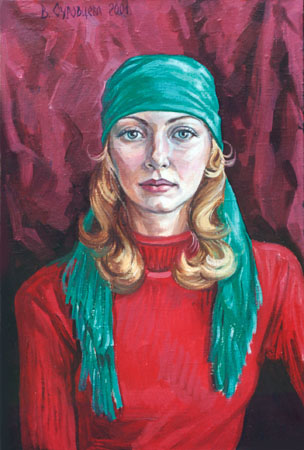 OLYA, 2001, oil on canvas, 60x40 cm